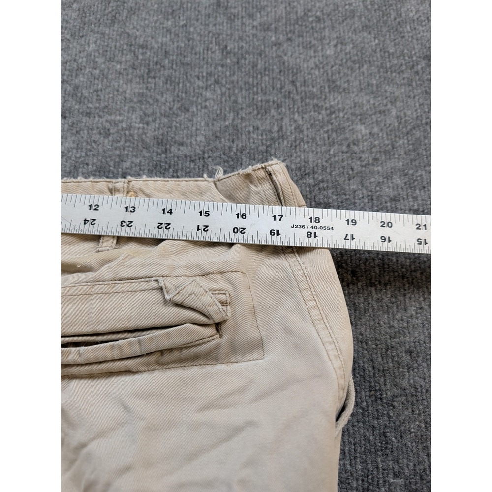 Vintage Polo Jeans Co Ralph Lauren Cargo Shorts Mens 34 Tan Military Utility - Picture 7 of 11